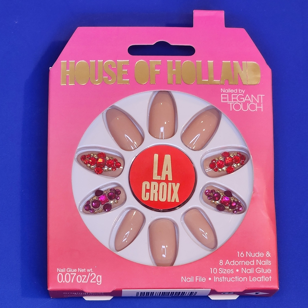 House of Holland Elegant Touch Nude and Adorned Nails
